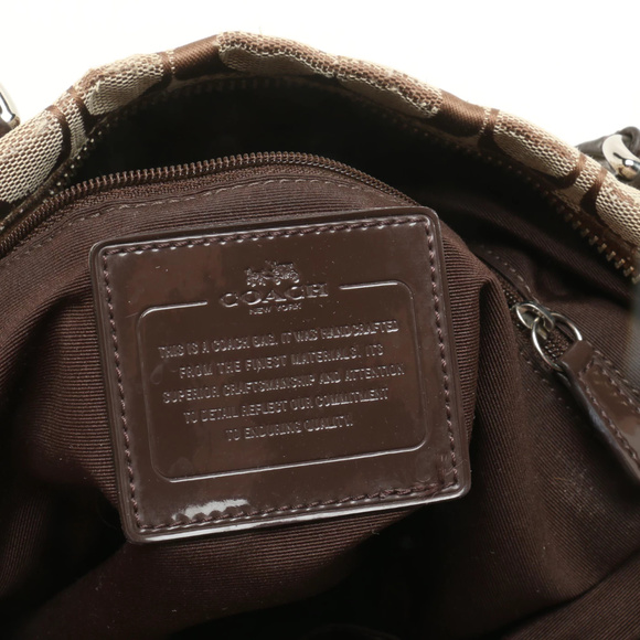 Coach Signature Stripe Tote Bag - Picture 6 of 8